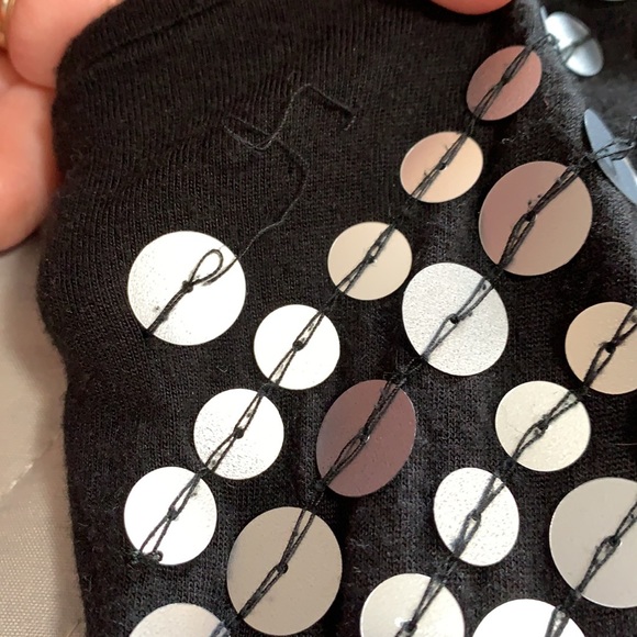 FLAIR.FS.SPORT. 1x. Sequins black tank. Plus size - Picture 12 of 13